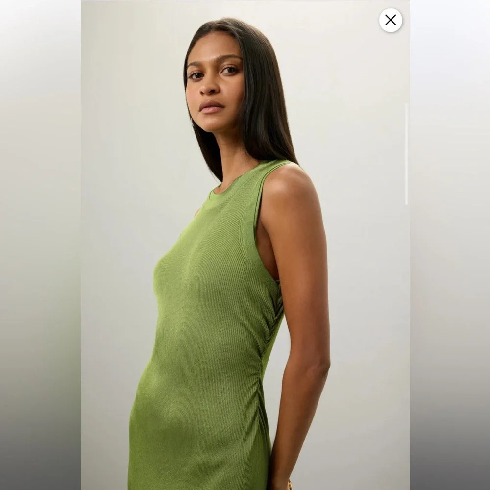 Atlein Collective Green Knit Midi Dress, RTR - Picture 2 of 11